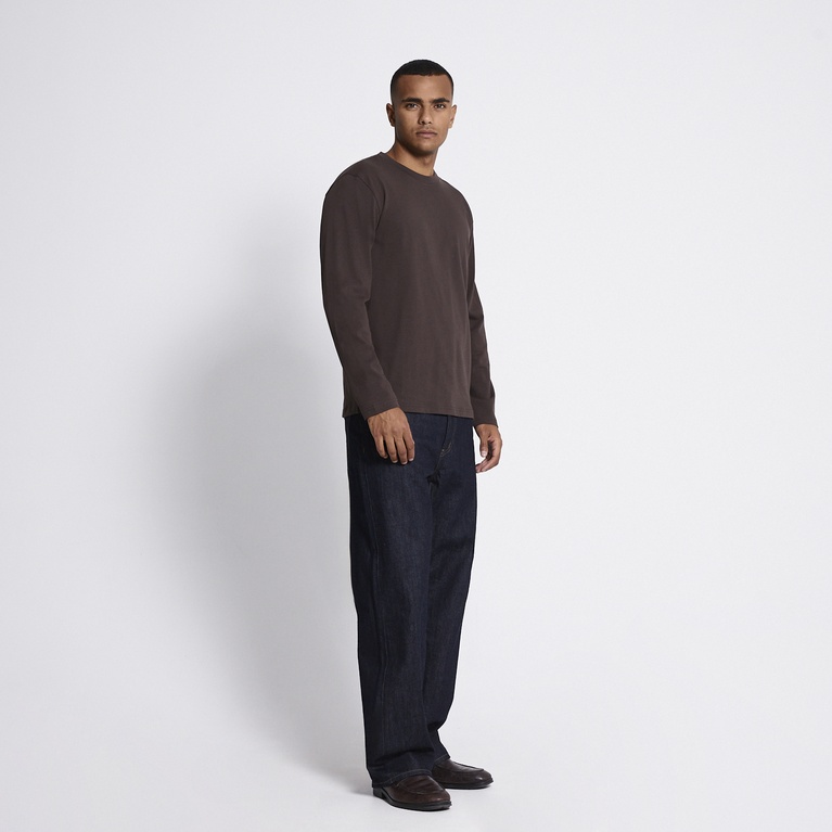Long sleeve tee "Lion" Brown